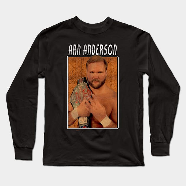 Vintage Wwe Arn Anderson Long Sleeve T-Shirt by The Gandol